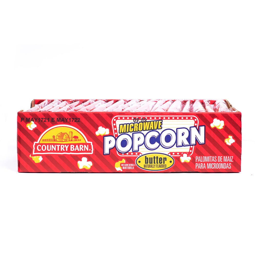 COUNTRY BARN MICROWAVE POPCORN BUTTER 3.5 OZ - SUPERMIX