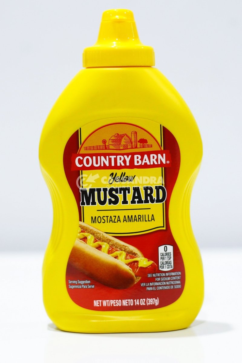 COUNTRY BARN SQUEEZE MUSTARD 14 OZ - SUPERMIX