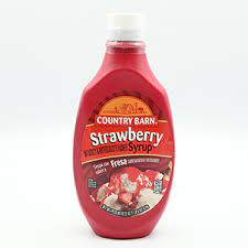 COUNTRY BARN STRAWBERRY SYRUP 24 OZ - SUPERMIX
