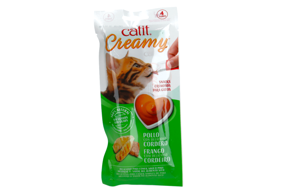 CREAMY POLLO Y CORDERO TREAT P/GATO 4/1 10GRS - SUPERMIX