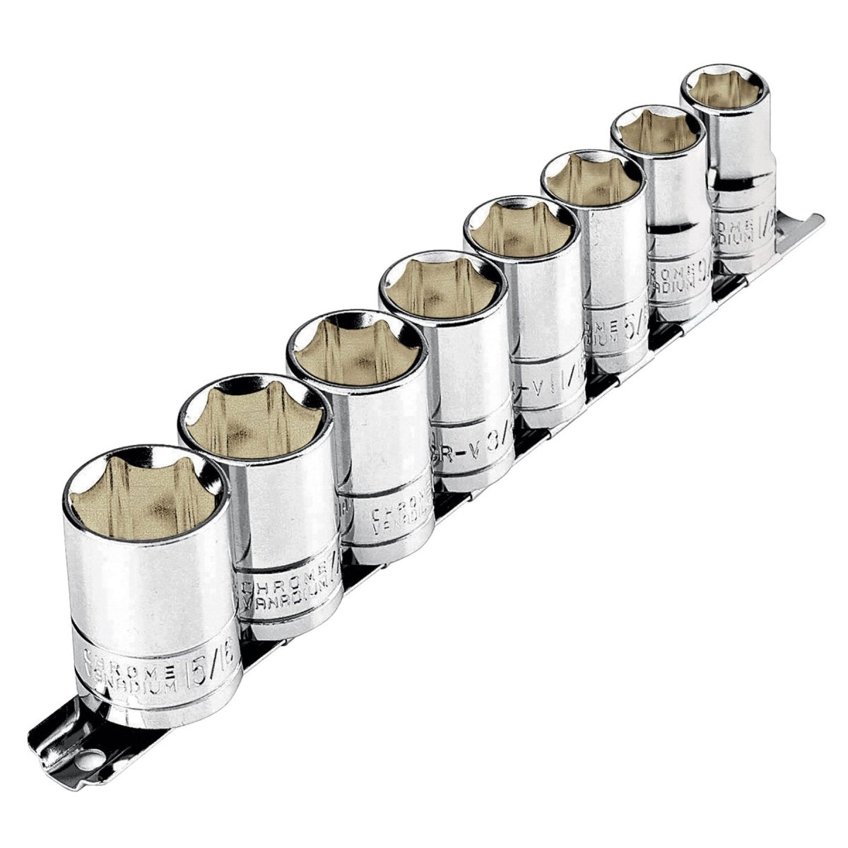 CUBOS MECANICOS JUEGO DE 8 PIEZAS DE 13MM A 24MM ENTRADA 1/2" PRETUL.. - SUPERMIX