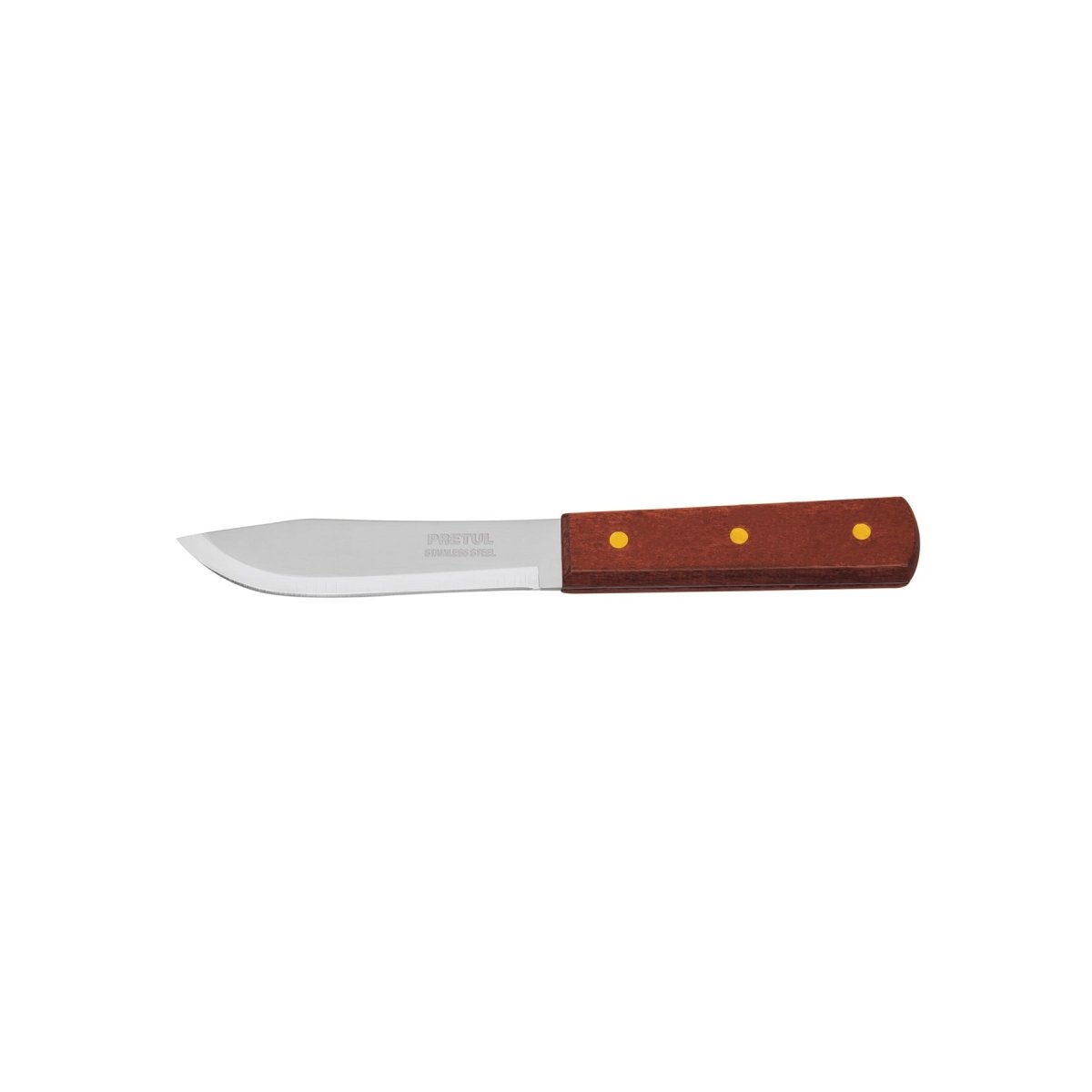 CUCHILLO 5'' CEBOLLERO MANGO DE MADERA PRETUL - SUPERMIX