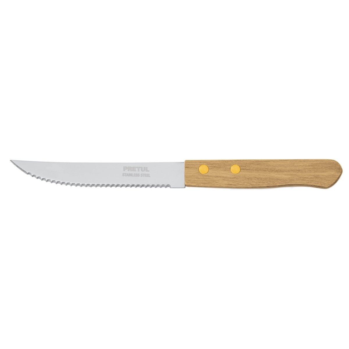 CUCHILLO 5'' DE SIERRA MANGO DE MADERA PRETUL - SUPERMIX
