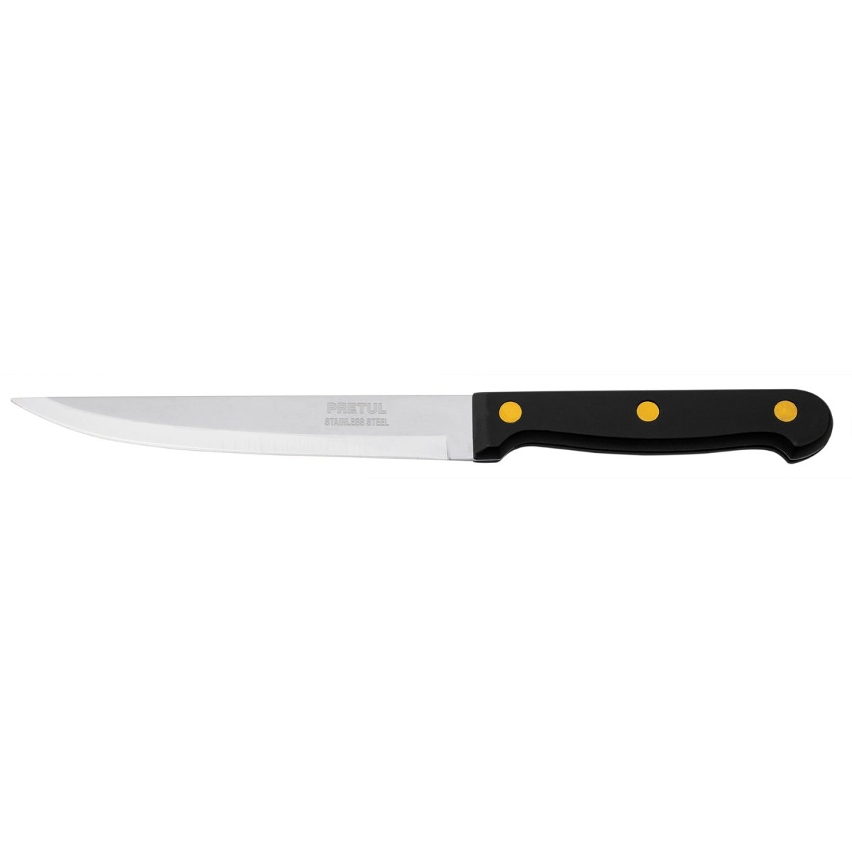 CUCHILLO 5'' LISO PARA ASADO MANGO PLASTICO PRETUL - SUPERMIX