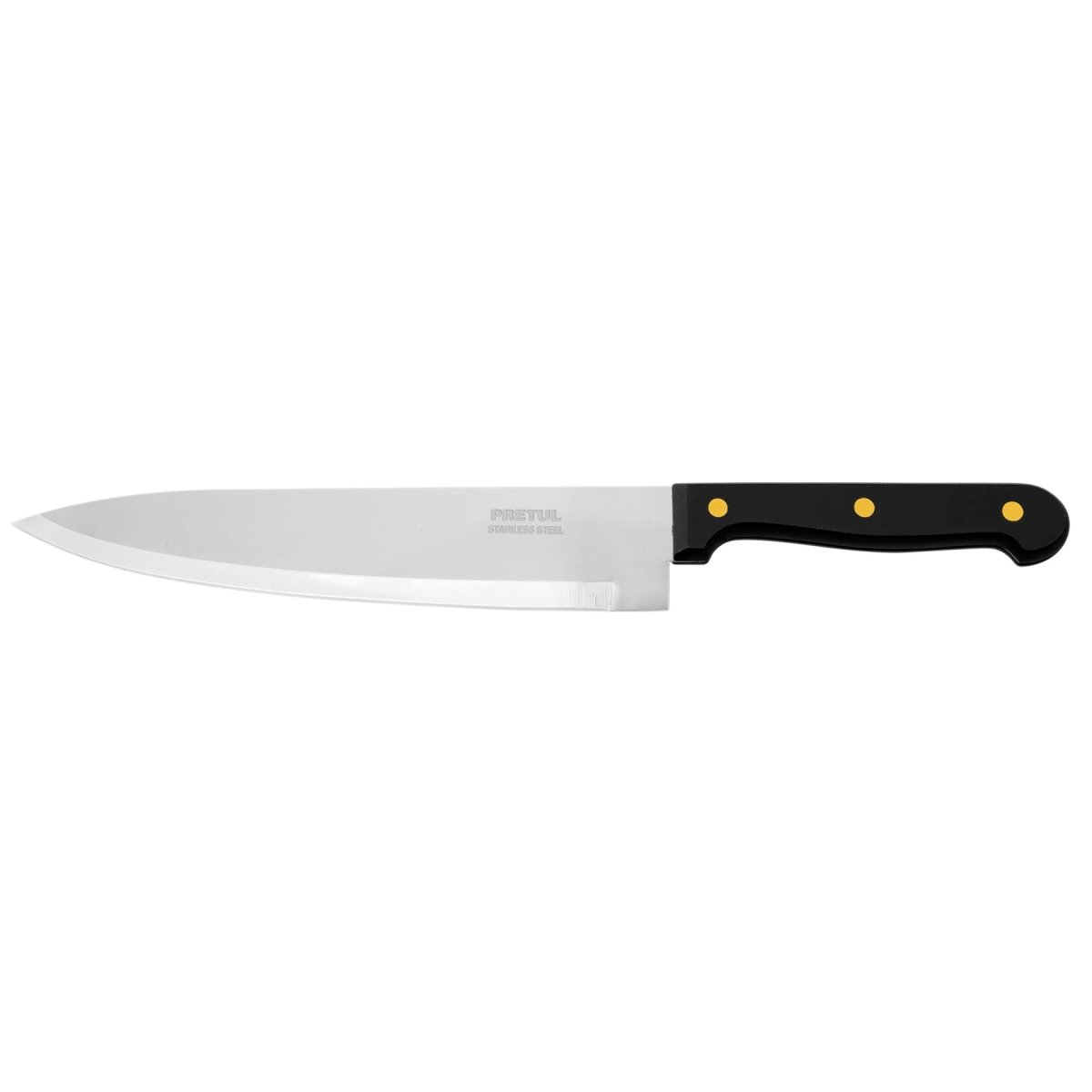 CUCHILLO 8'' DE CHEF MANGO PLASTICO PRETUL - SUPERMIX