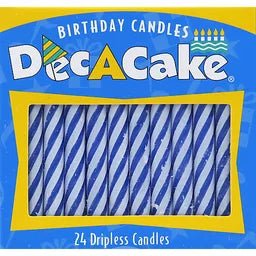 DECA BLUE CANDLES 24 CT - SUPERMIX
