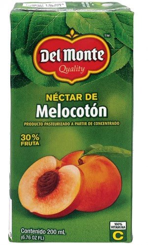 DEL MONTE NECTAR MELOCOTON 200 ML TETRA - SUPERMIX