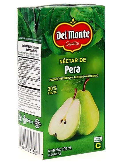 DEL MONTE NECTAR PERA 200 ML TETRA - SUPERMIX