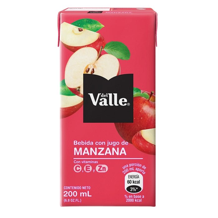 DEL VALLE JUGO SABOR MANZANA 200 ML TETRA PACK - SUPERMIX