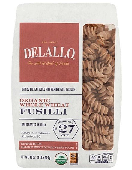 DELALL PASTA OG2 FUSILLI WW 27 1 LB - SUPERMIX