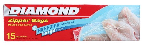 DIAMOND BOLSA ZIPPER P/FREEZER GRANDE 15 CT - SUPERMIX
