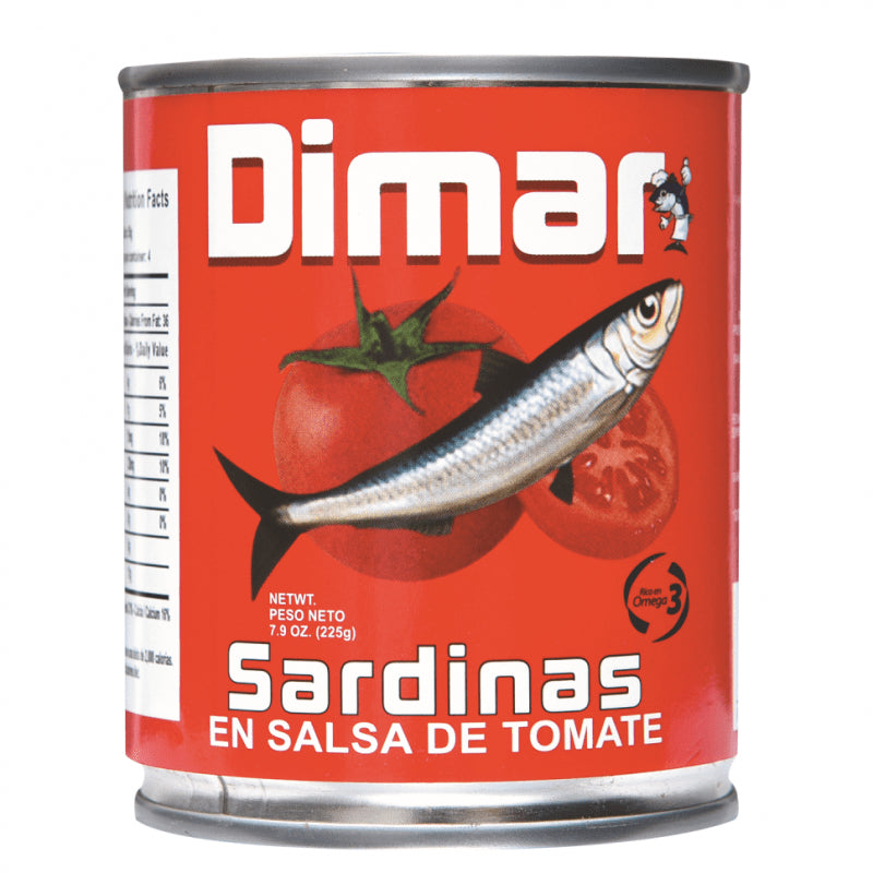 DIMAR SARDINAS EN SALSA DE TOMATE 225 GR (8OZ) - SUPERMIX
