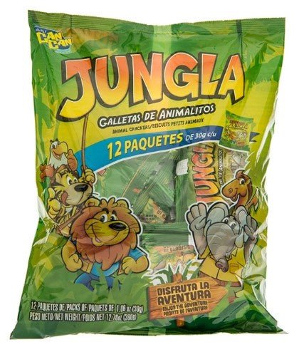 DINO JUNGLA GALLETA DE LECHE 12 UND PAQ. - SUPERMIX