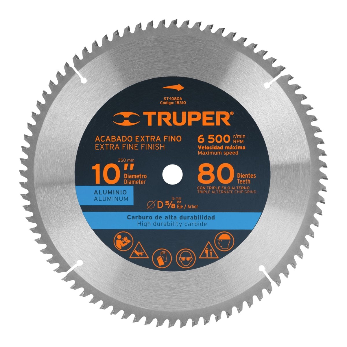 DISCO SIERRA 10" PARA ALUMINIO 100 DIENTES TRUPER - SUPERMIX