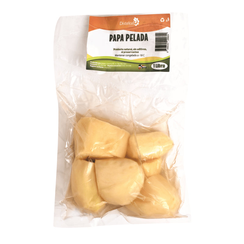 DISTELCA F PAPA PELADA AL VACIO 1 LB - SUPERMIX