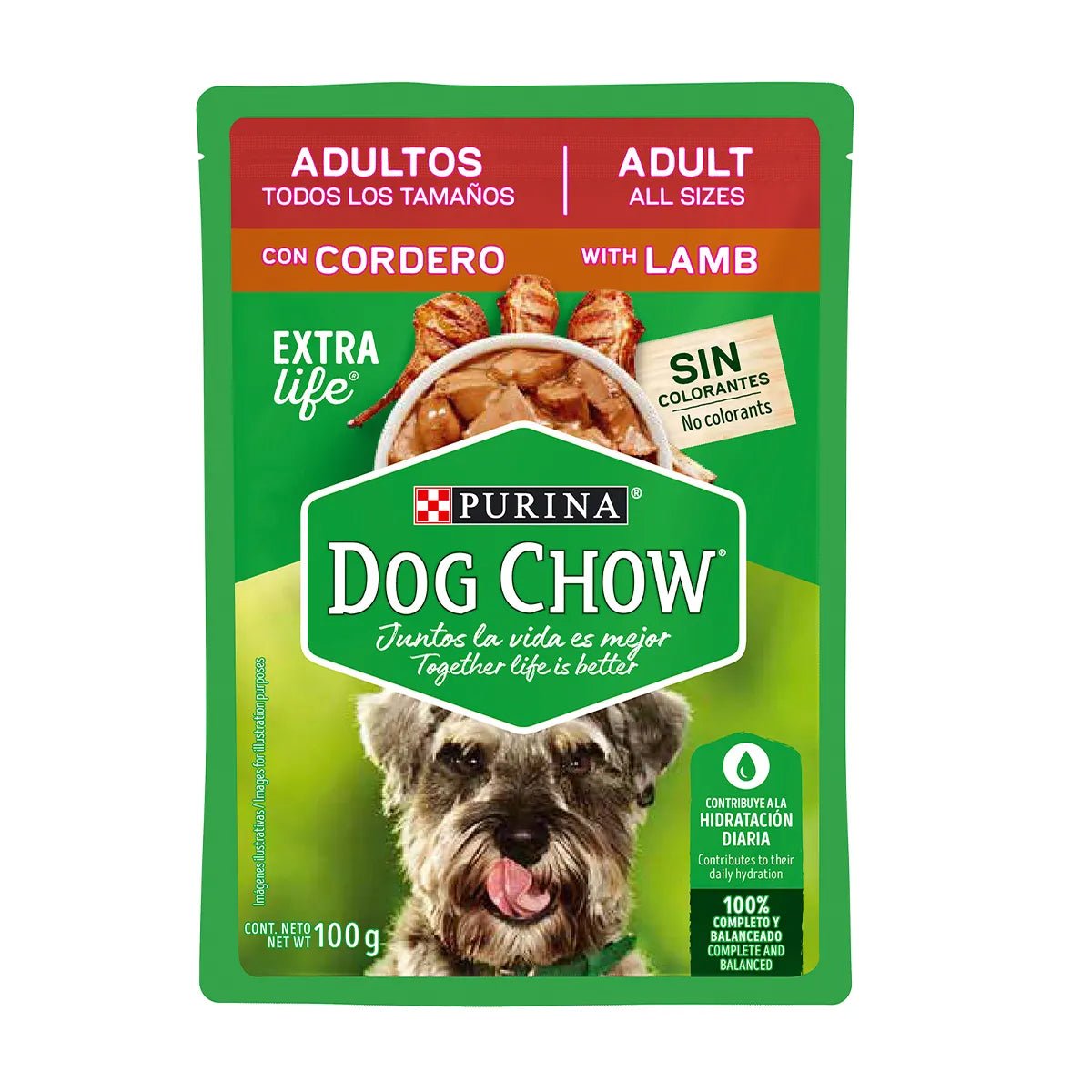 DOG CHOW ADULTO CORDERO 100 G - SUPERMIX
