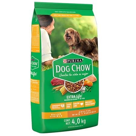 DOG CHOW ADULTO EXTRA LIFE MINIS/PEQ 2 KG 4.4 LB - SUPERMIX