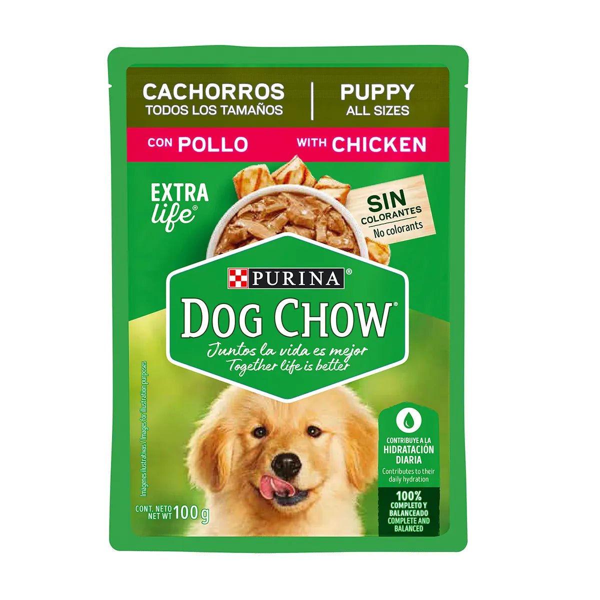 DOG CHOW ADULTOS, MINIS Y PEQUEÑOS CON CARNE 100 GRS - SUPERMIX