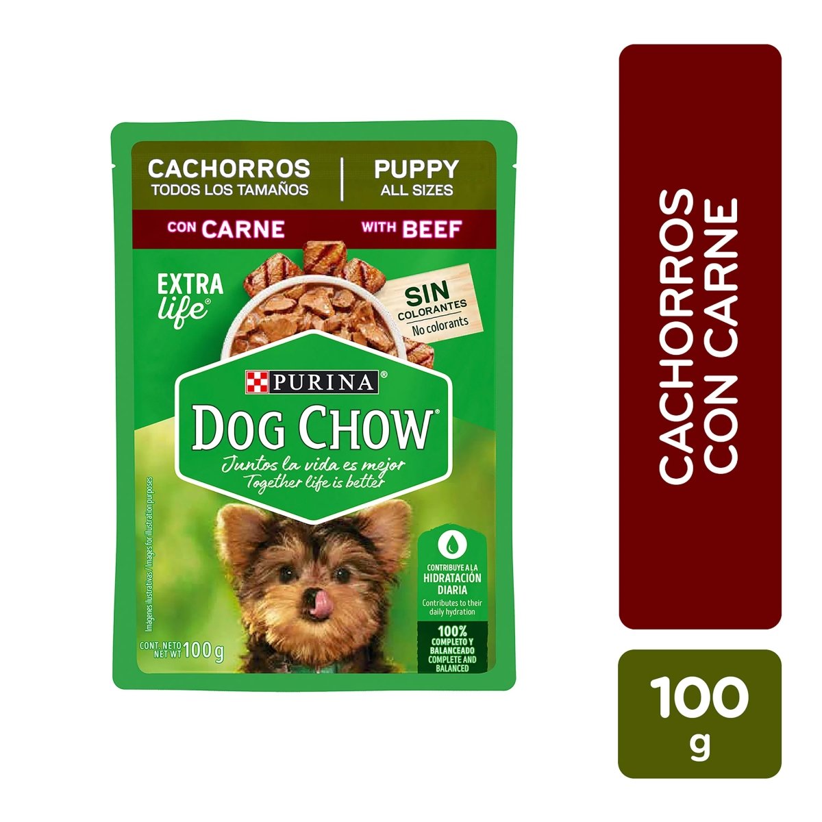 DOG CHOW CACHORRO CARNE POUCH 100 G - SUPERMIX