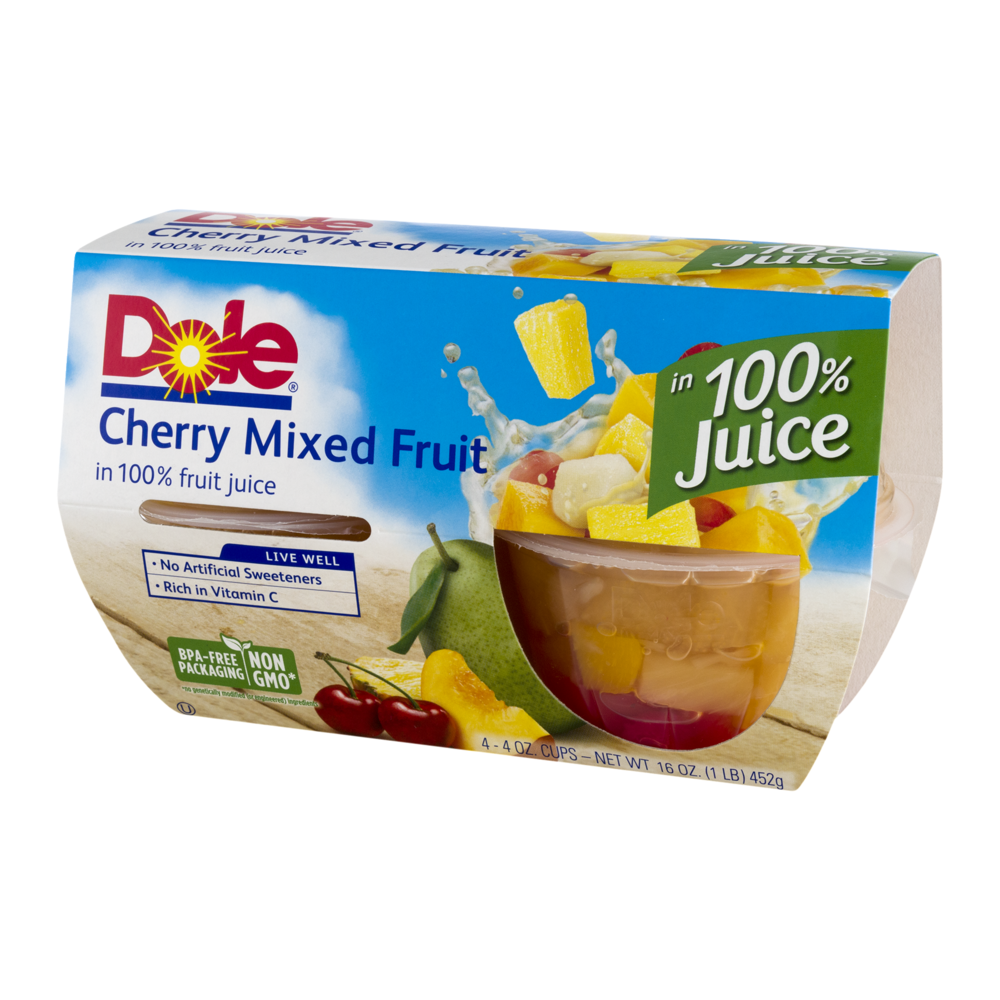 DOLE FRUIT MIXED 4PK 16 OZ - SUPERMIX