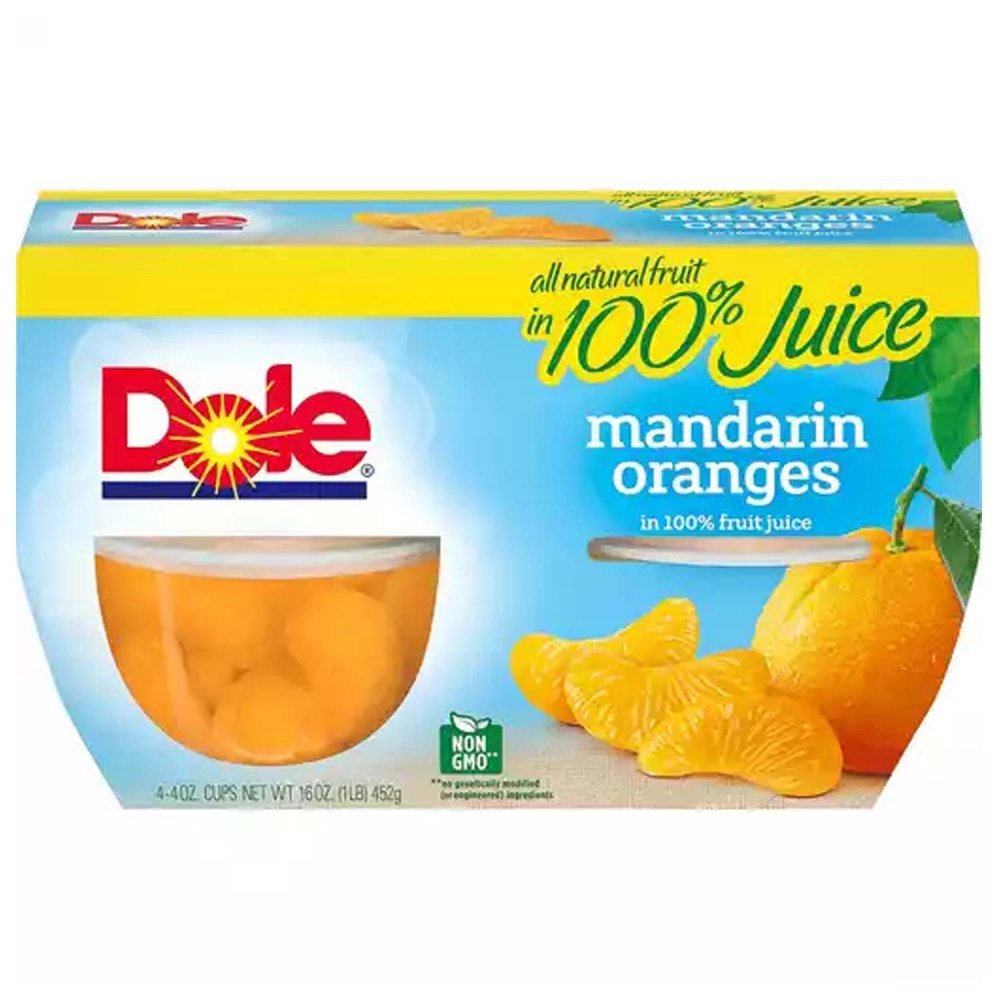 DOLE MND ORNGE BOWL 4PK 16 OZ - SUPERMIX