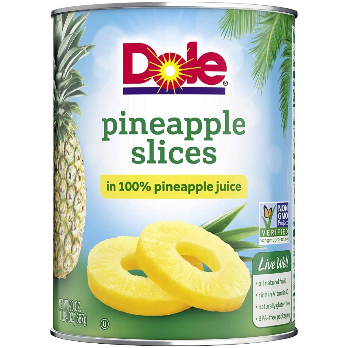 DOLE PINEAPPLE SLICED 20 OZ - SUPERMIX