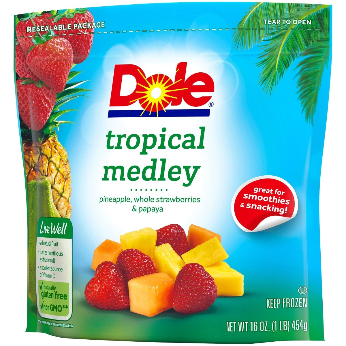 DOLE TROPICL FRT BWL4PK 16 OZ - SUPERMIX