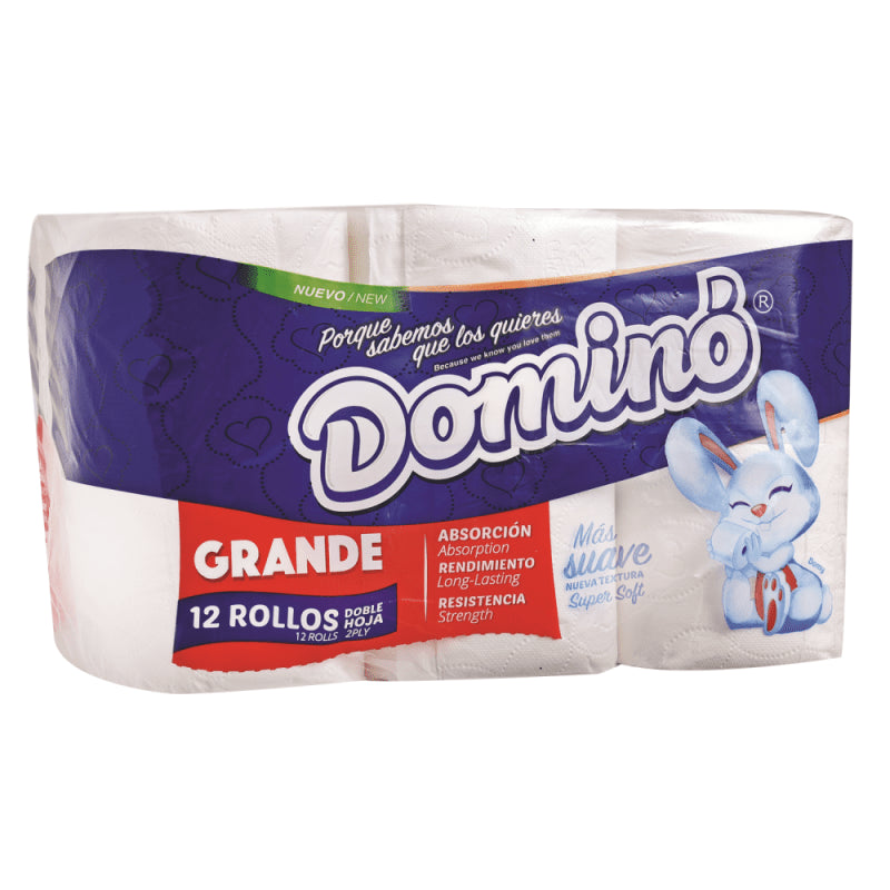 DOMINO SUPER ROLLO PAPEL HIGIENICO 12/4 - SUPERMIX