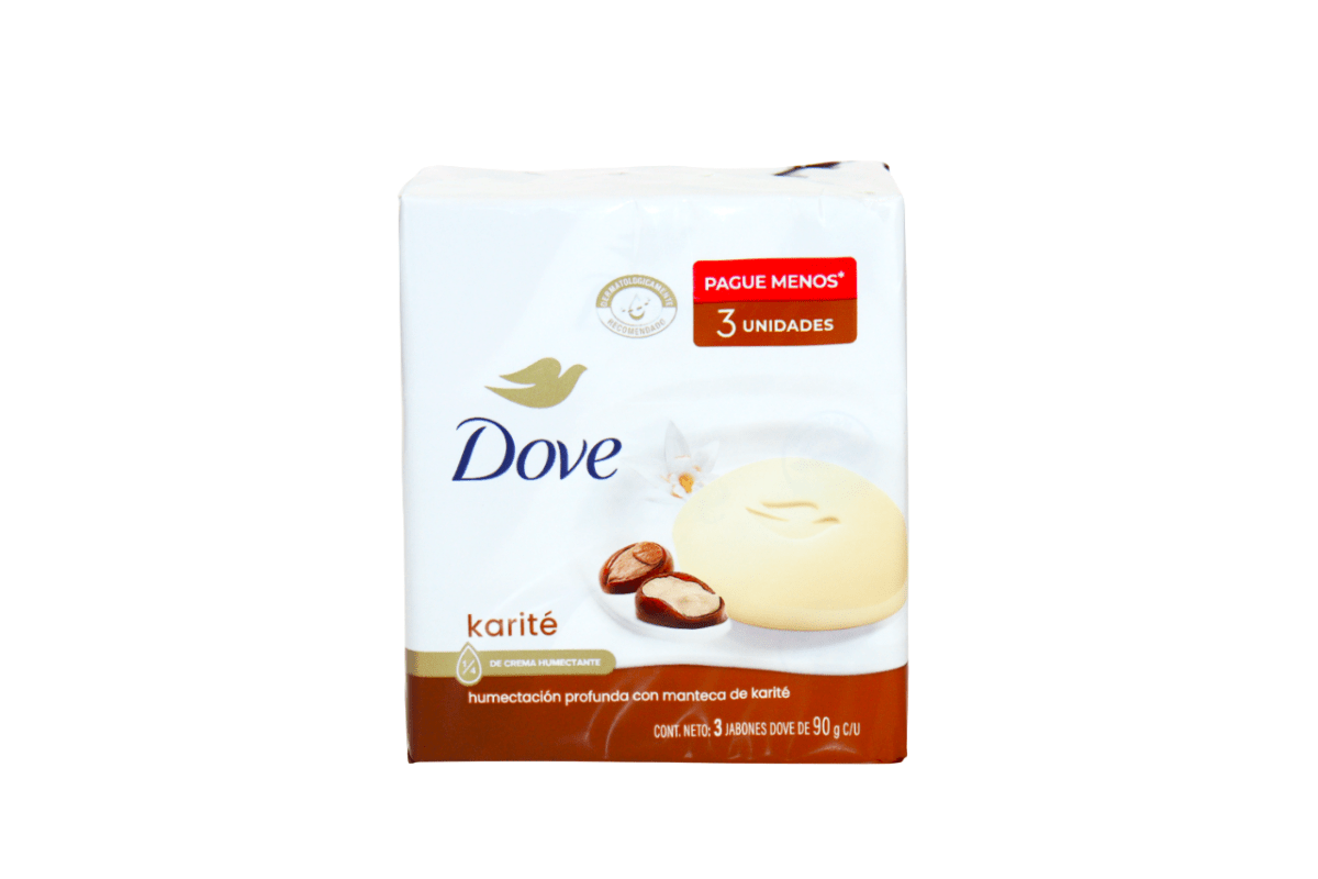 DOVE JABON KARITE Y VAINILLA 3X90GRS - SUPERMIX