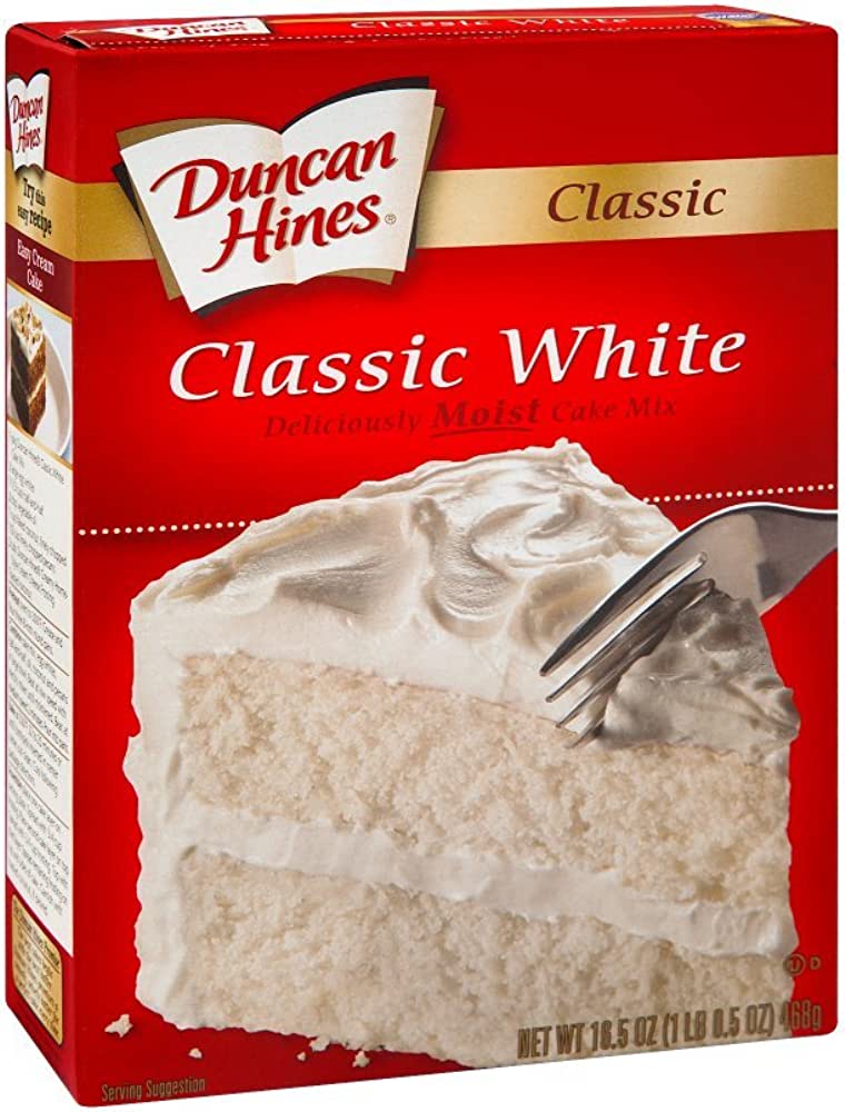 DUNCAN HINES CLASSIC WHITE LYR 12/16.5 OZ - SUPERMIX
