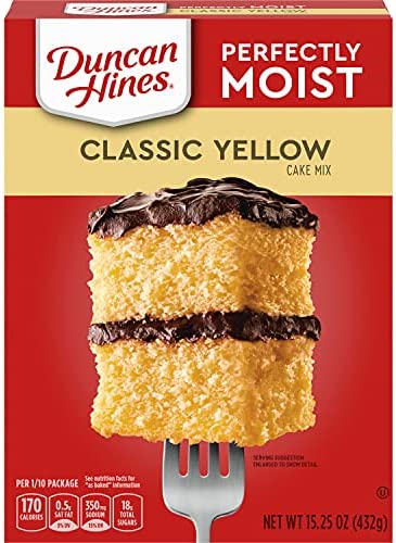 DUNCAN HINES CLASSIC YELLOW LYR 12/16.5 OZ - SUPERMIX