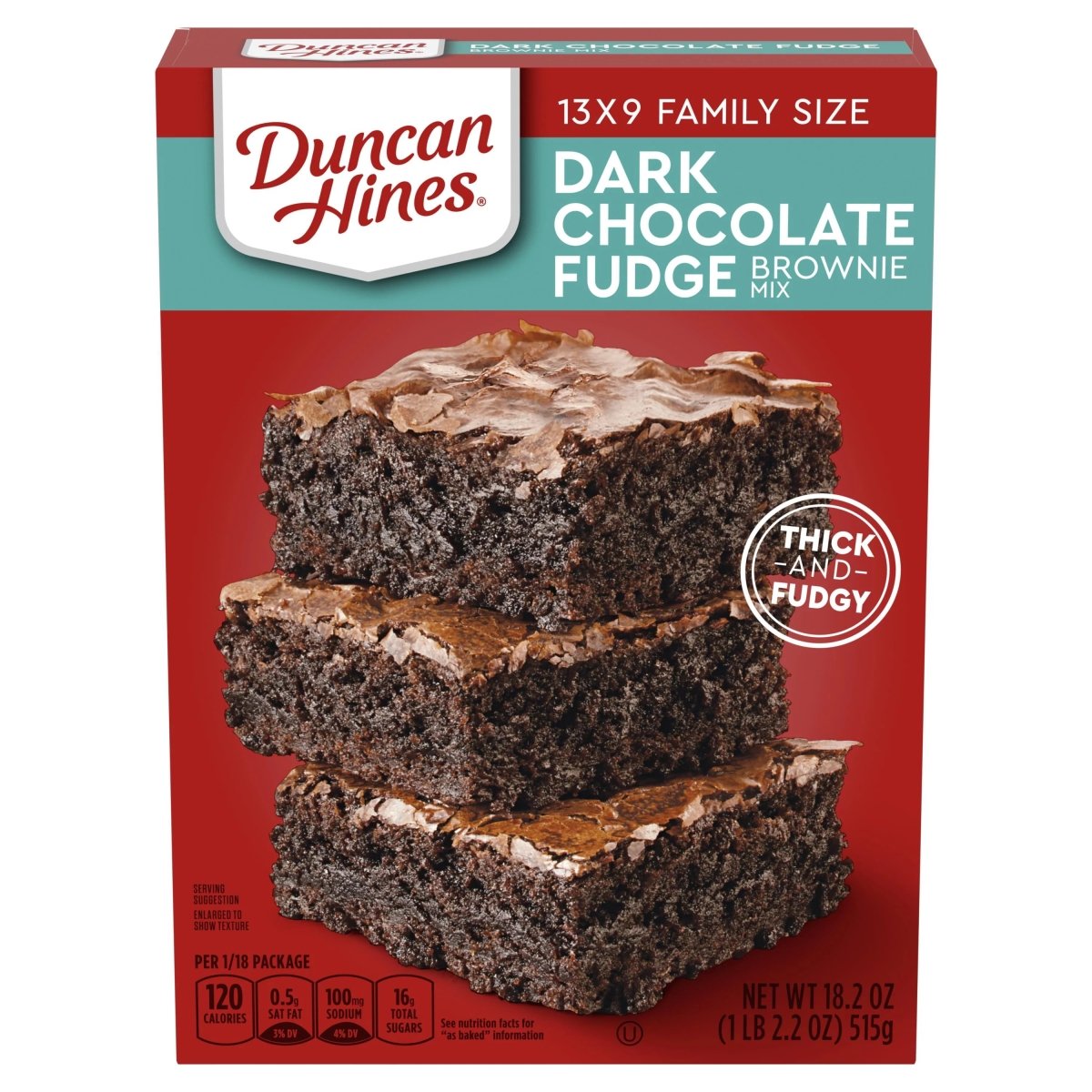 DUNCAN HINES FAM SZ DARK CHOC. BROWNIES 12/18.2 OZ - SUPERMIX