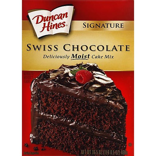 DUNCAN HINES SWISS CHOCOLATE LYR 12/16.5 OZ - SUPERMIX