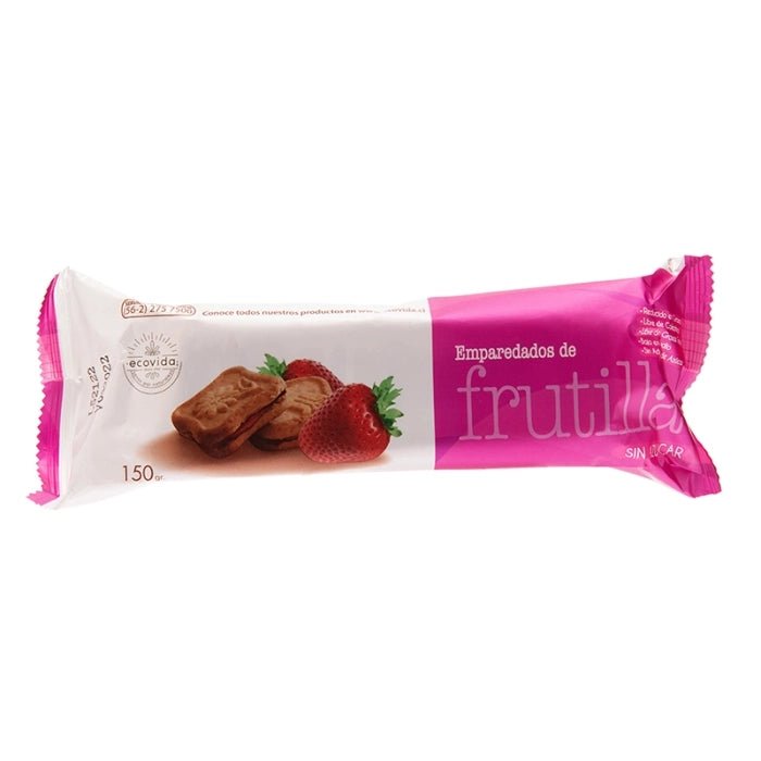 ECOVIDA EMPAREDADO DE FRESA SIN AZUCAR 150 GRS - SUPERMIX