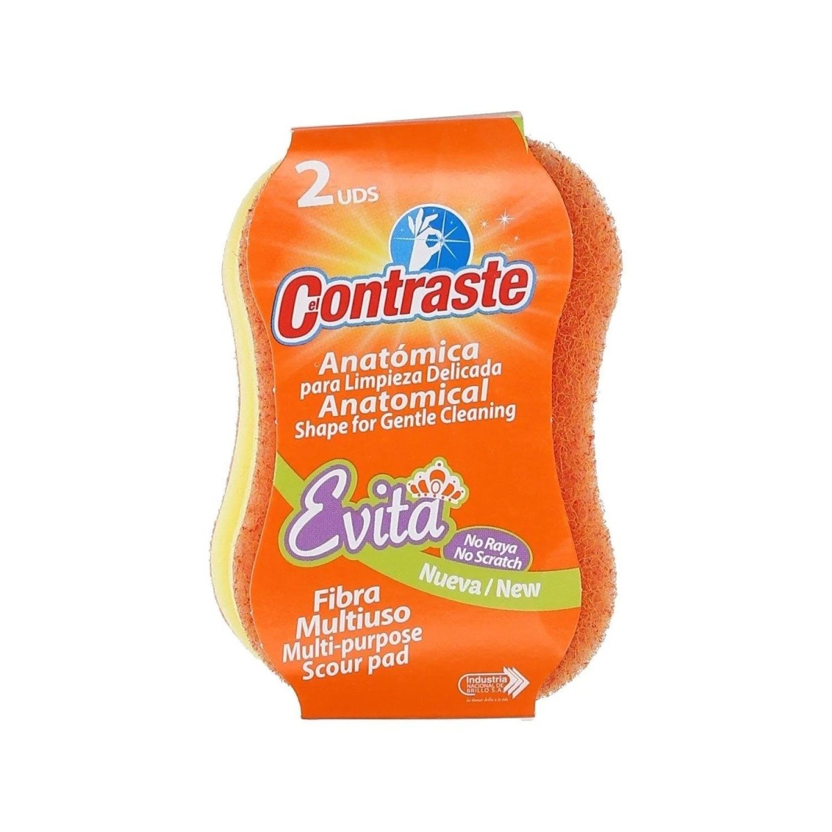 EL CONTRASTE ANATOMICA EVITA NO RAYA NARANJA 2 PACK - SUPERMIX