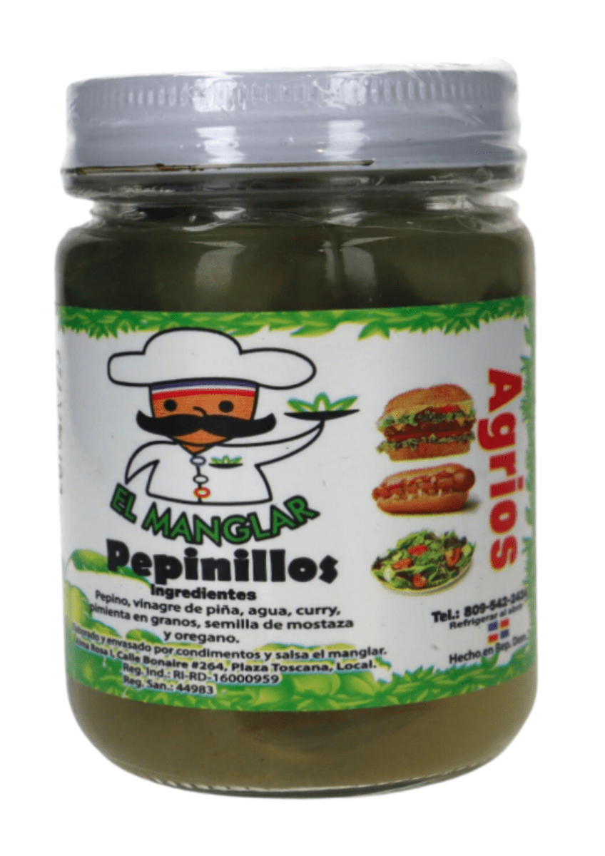 EL MANGLAR ADEREZO DE PEPINILLO AGRIO 250 GR - SUPERMIX