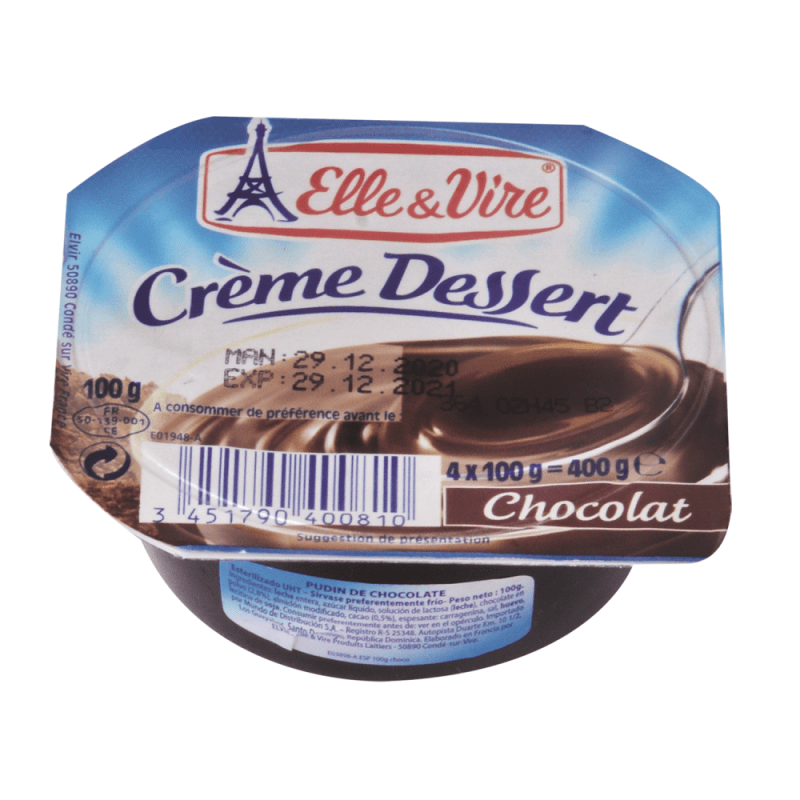 ELLE & VIRE PUDDING DE CHOCOLATE 100 GR - SUPERMIX