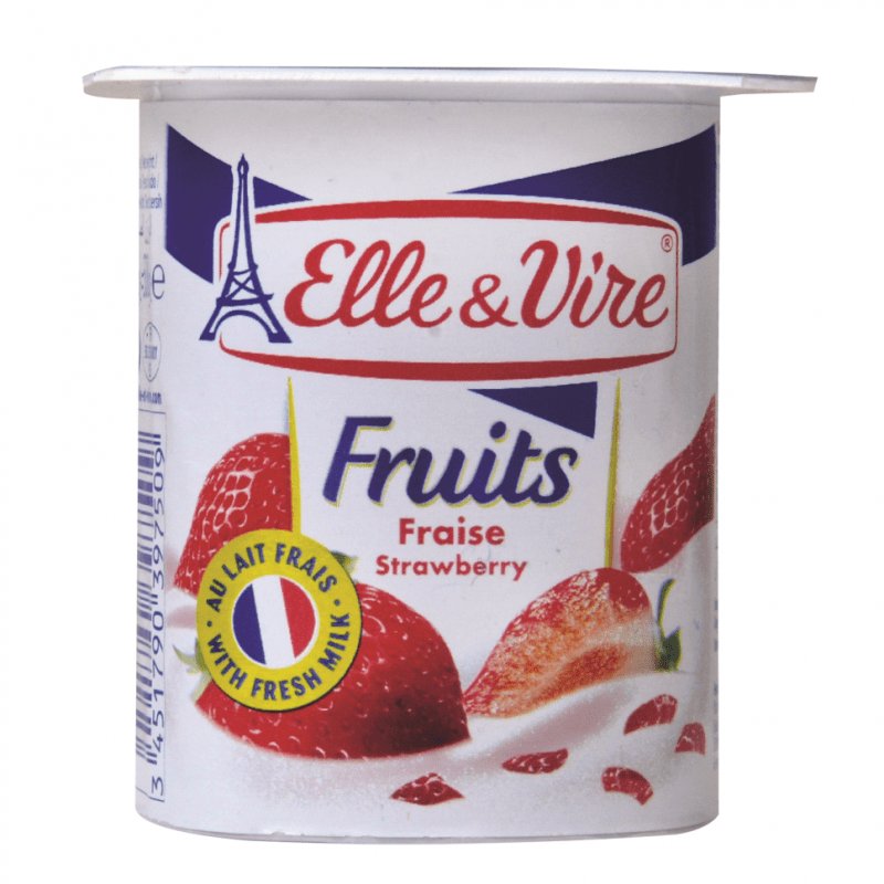 ELLE & VIRE YOGURT FRESA 125 GR - SUPERMIX