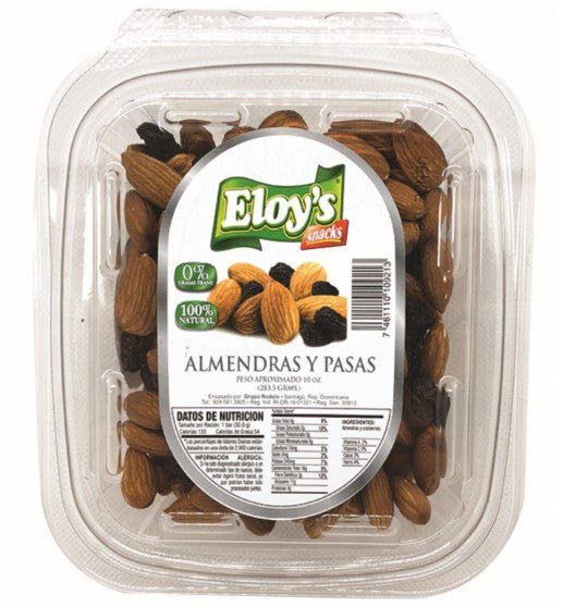 ELOY S SEMILLAS DE ALMENDRAS CON PASAS 10 OZ - SUPERMIX