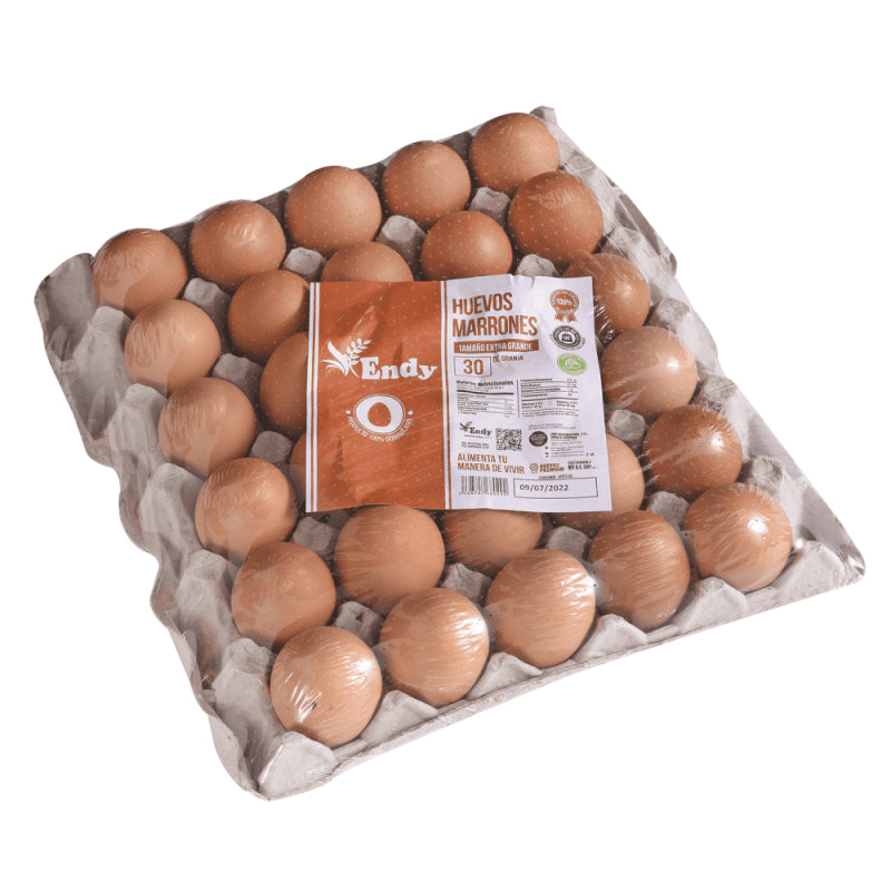 ENDY HUEVO EXTRA GRANDE MARRON 30/1 PLAST - SUPERMIX