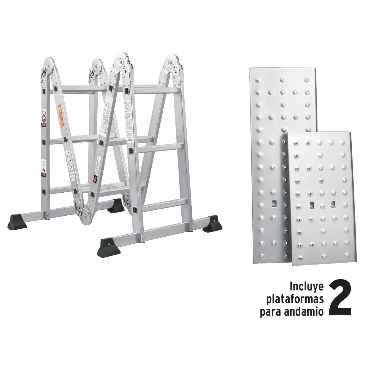 ESCALERA 11.5' MULTIPOSICIÓN DE 200KG TRUPER - SUPERMIX
