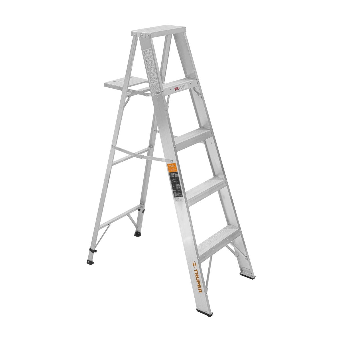 ESCALERA 8' TIPO TIJERA DE 8' 175KG DE ALUMINIO TRUPER - SUPERMIX