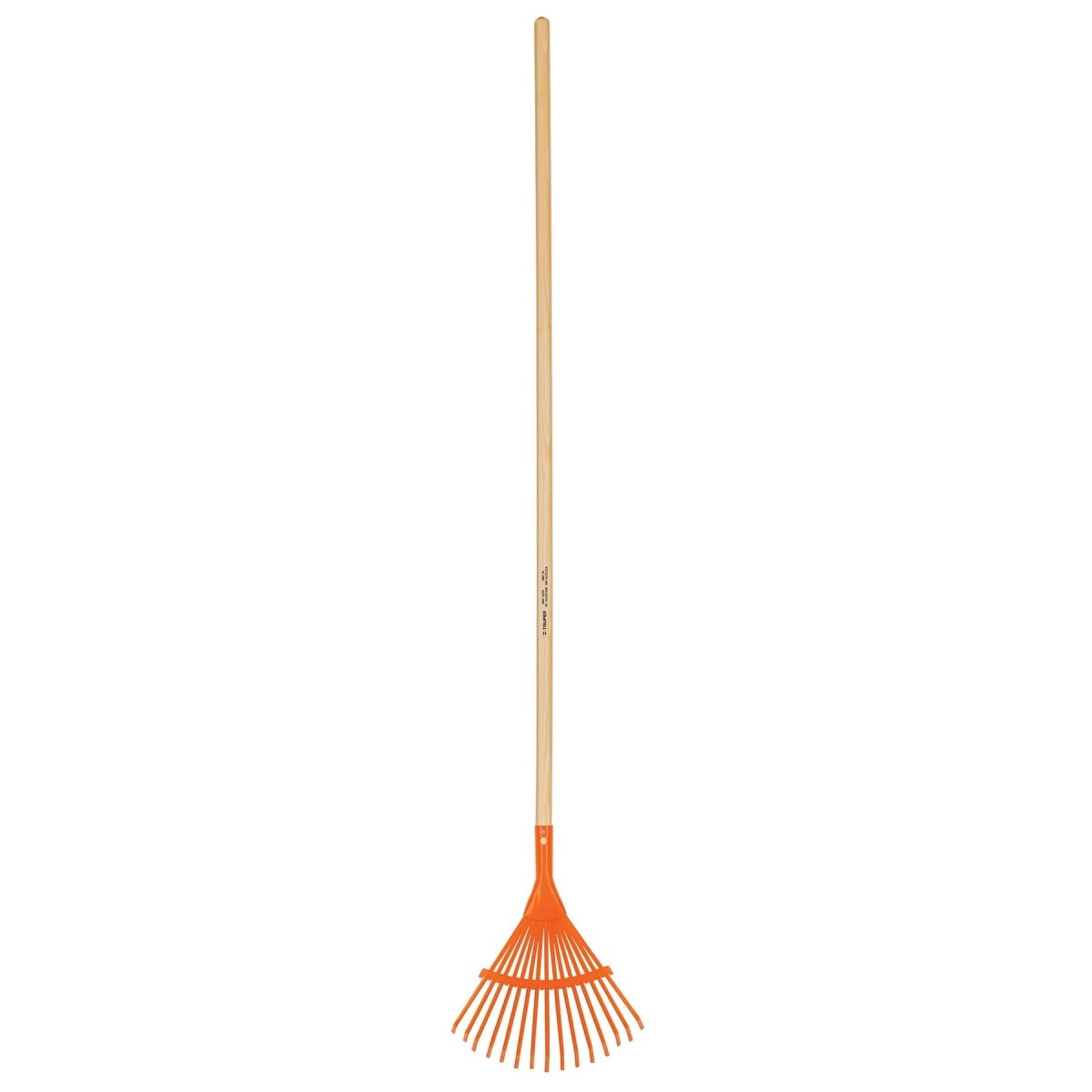 ESCOBA DE METAL CURVA 15 DIENTES MANGO DE MADERA 48" TRUPER.. - SUPERMIX