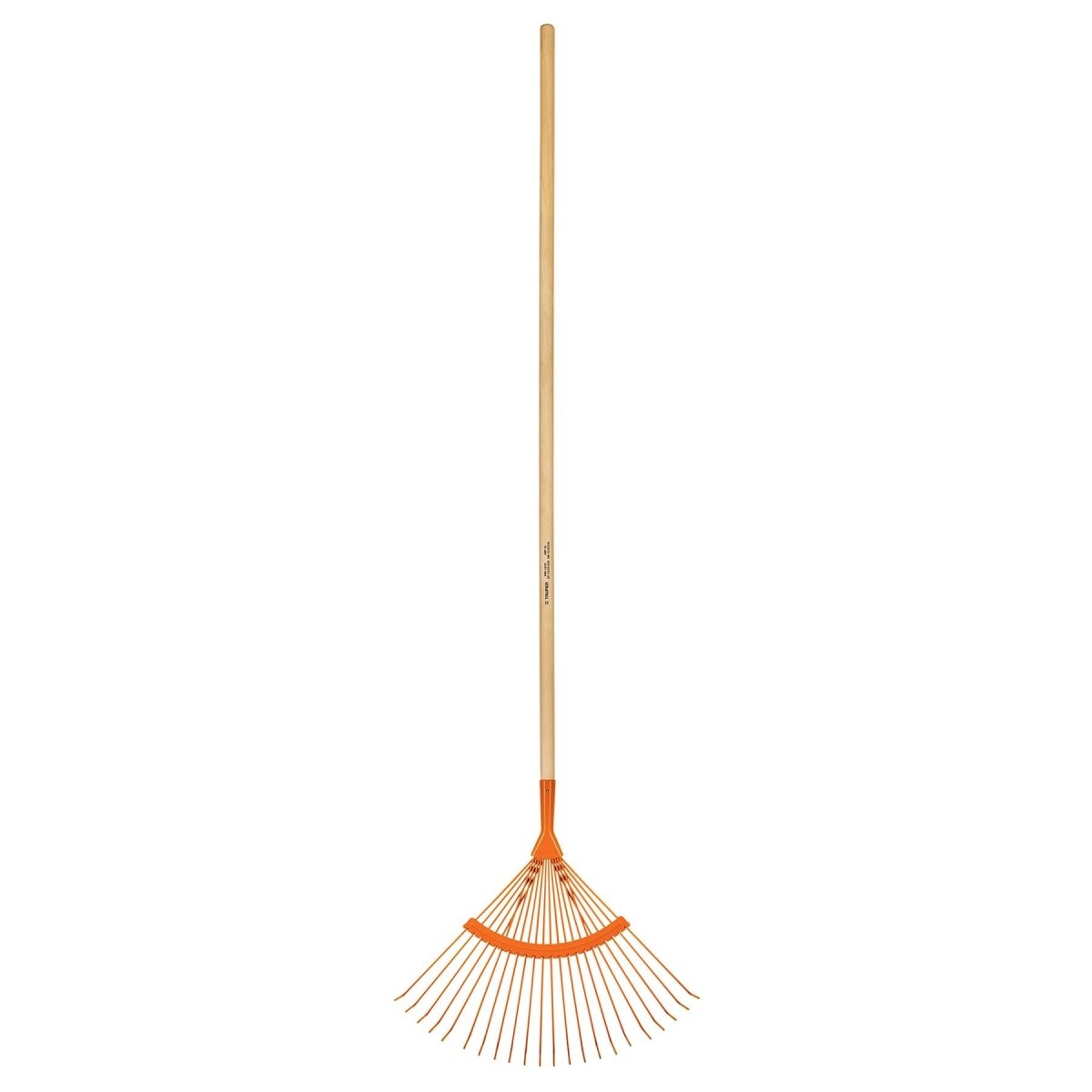 ESCOBA DE METAL CURVA 22 DIENTES MANGO DE MADERA 48" TRUPER.. - SUPERMIX