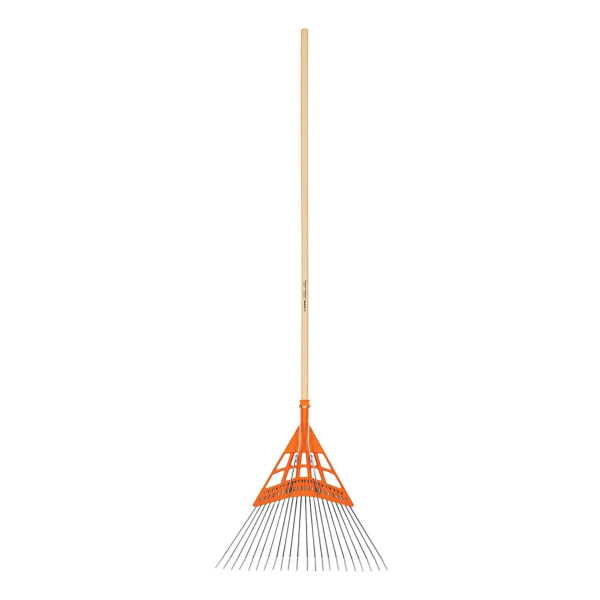 ESCOBA DE METAL RECTA REFORZADA 20 DIENTES MANGO DE MADERA 48" TRUPER - SUPERMIX