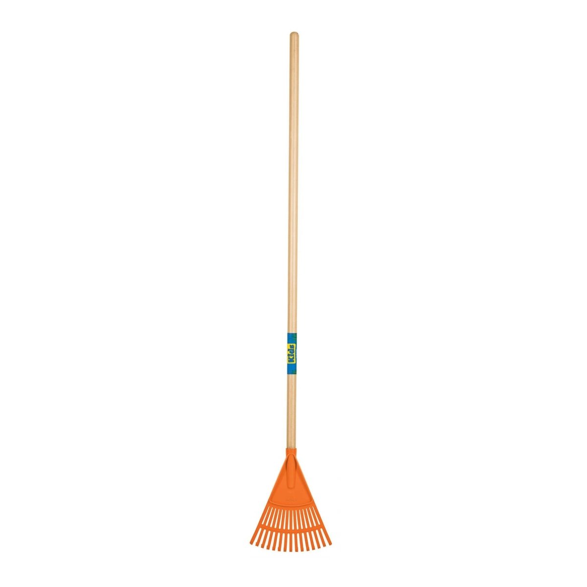 ESCOBA PLASTICA 15 DIENTES MANGO DE MADERA 42" PARA NIÑOS TRUPER.. - SUPERMIX