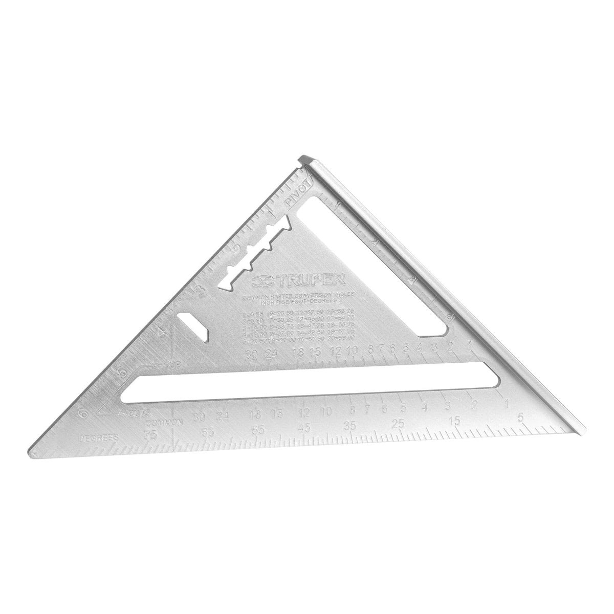 ESCUADRA DE ALUMINIO 7" PARA MURO DE YESO TRUPER - SUPERMIX