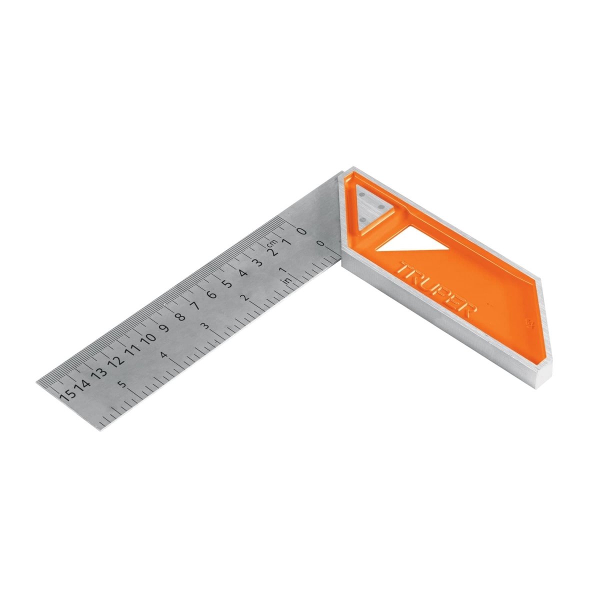 ESCUADRA PARA CARPINTERO 6" CON MANGO DE ALUMINIO TRUPER.. - SUPERMIX