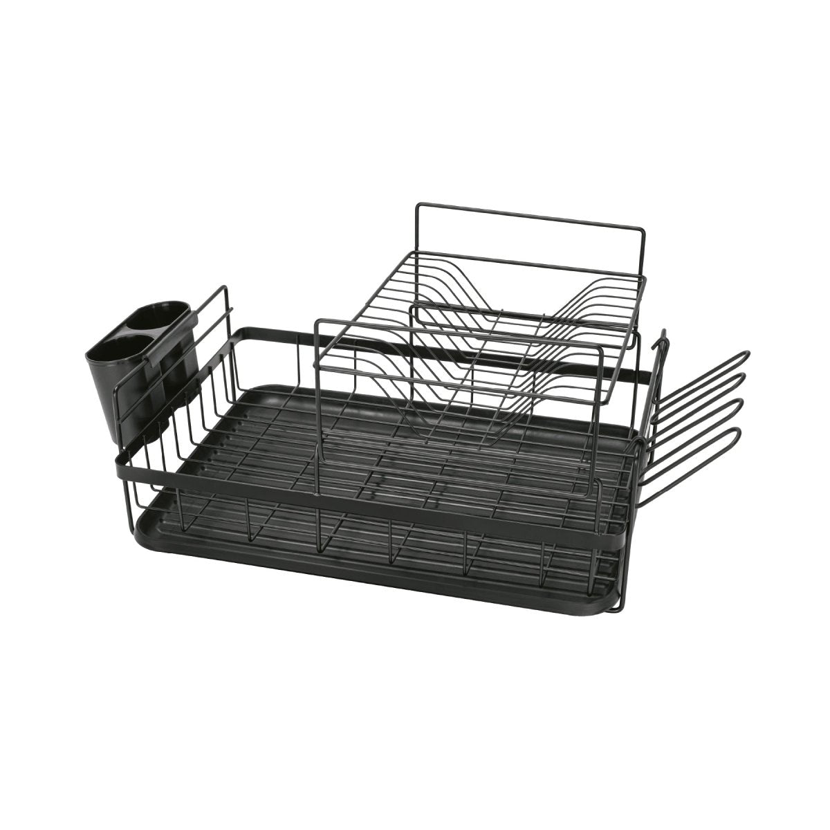 ESCURRIDOR PARA TRASTES EN ACERO, ACABADO EN NEGRO - SUPERMIX