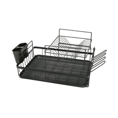 ESCURRIDOR PARA TRASTES EN ACERO, ACABADO EN NEGRO - SUPERMIX